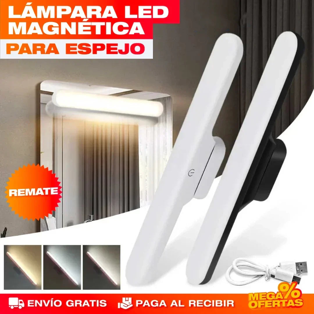Ilumina tu espejo sin cables y disfruta una luz práctica donde la necesites